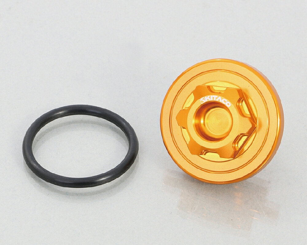 KITACO GROM スーパーカブ110等 マグオイルフィルターカバー ホンダタイプ1／ゴールド 390-1003070