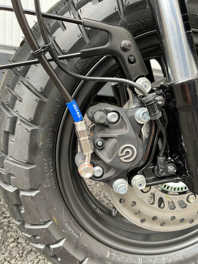 Gクラフト モンキー125 ブレーキホース フロントカニキャリパー用 31514