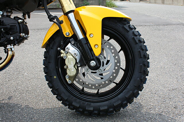 Gクラフト GROM フロントキャリパーサポート シルバー 36007