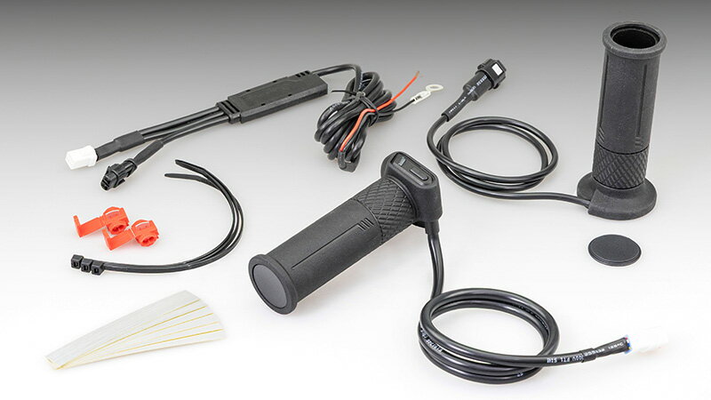 KIJIMA（キジマ） グリップヒーター GH11 標準グリップ（22.2mm） 全長115mm スイッチ一体タイプ 304-8216