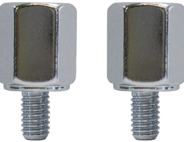 TANAX ネジ径変換アダプター 10mm正ネジ→8mm正ネジ/クロームメッキ CM-1