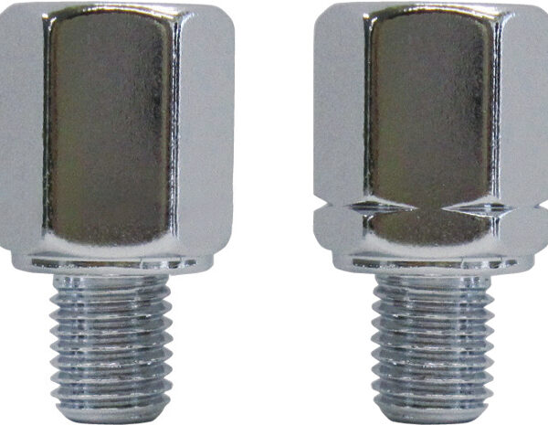 TANAX ネジ径変換アダプター 8mm正ネジ→10mm逆ネジ、8mm正ネジ→10mm正ネジ/クロームメッキ CM-4