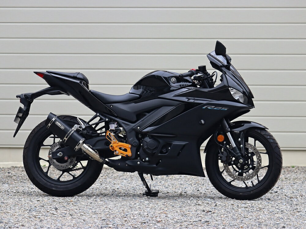 WR'S YZF-R25/MT-25 スリップオン SS-OVAL F-BLACK TITAN JMCA SF2270JM