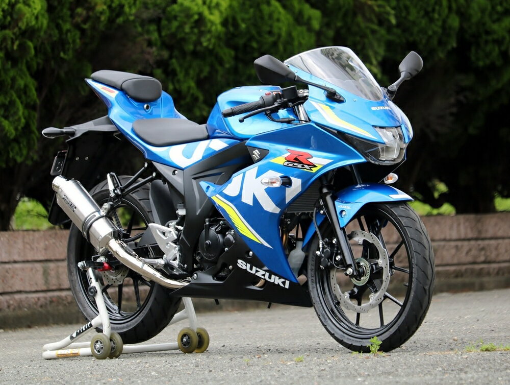 WR'S GSX-R125 / GSX-R150 フルエキゾースト ST-OVAL　ソリッドタイプ JMCA LV3125JM