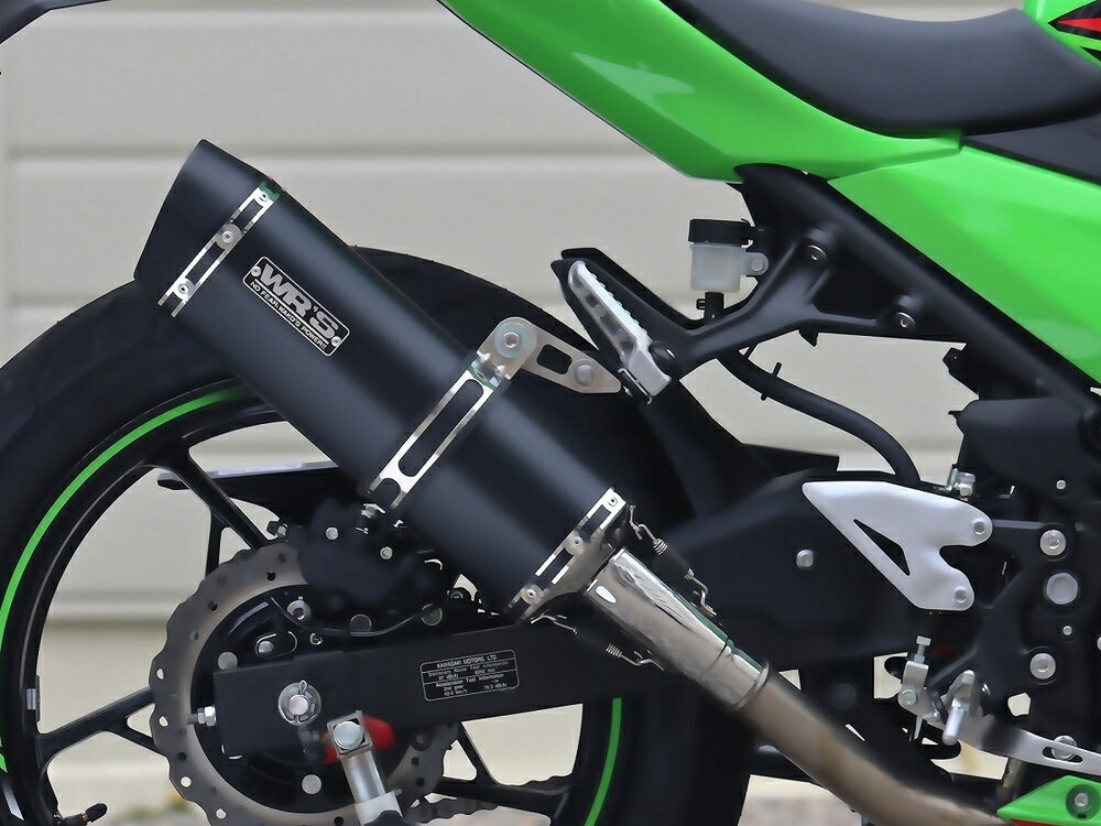 WR'S Z250 /Z400 スリップオン SS-OVAL F-BLACK TITAN JMCA SF4275JM