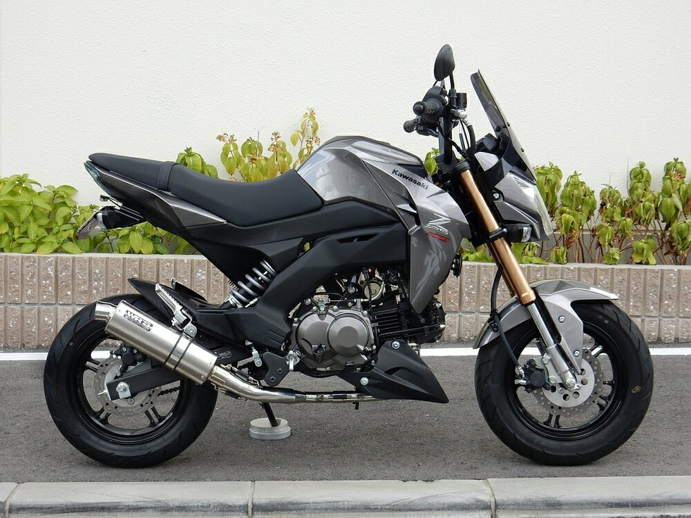 Rakuten - WR'S Z125 PRO フルエキゾースト ショートオーバル ソリッドタイプ JMCA LT4110JM
