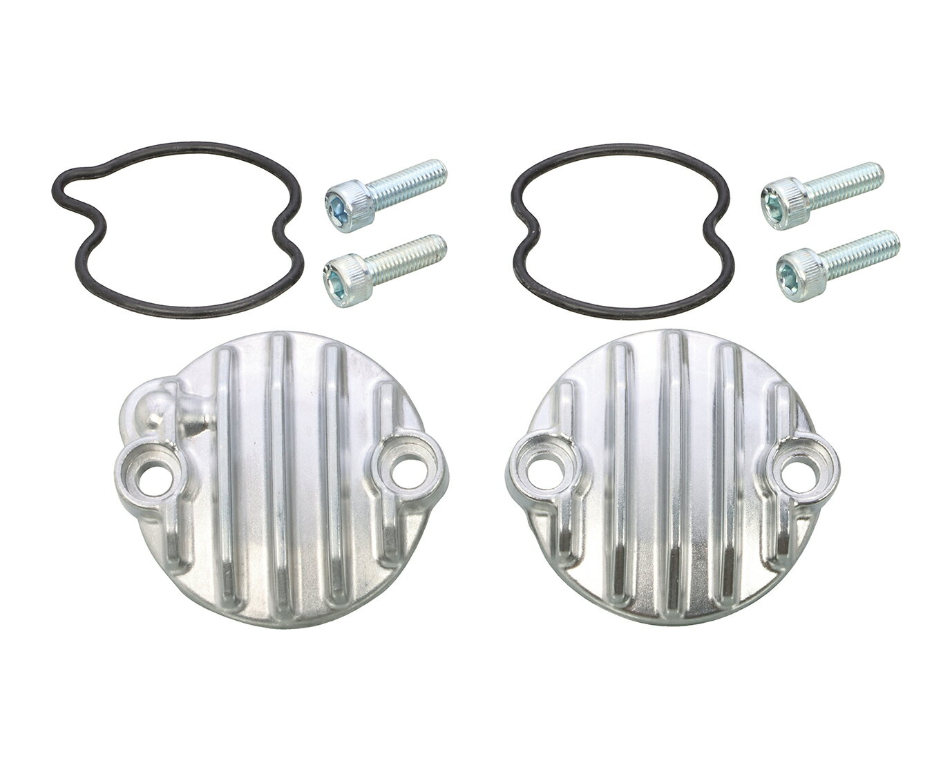 KITACO（キタコ） モンキー125 グロム アルミタペットキャップSET 磁気研磨仕様 310-1452910