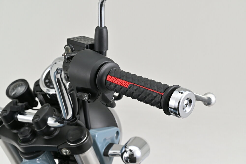 Battery - DAYTONA GRIPPY GRIP GG-D-Lite SLASH（全長120mm） ブラック×レッド 65329