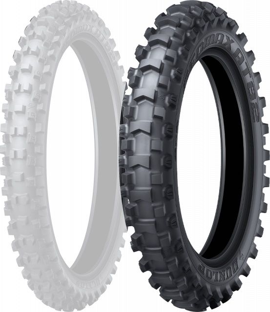 Off-Road Tires - DUNLOP(ダンロップ) GEOMAX AT82 110/100-18 64M WT モトクロス エンデューロ トライアル リアタイヤ 公道走行不可 353298