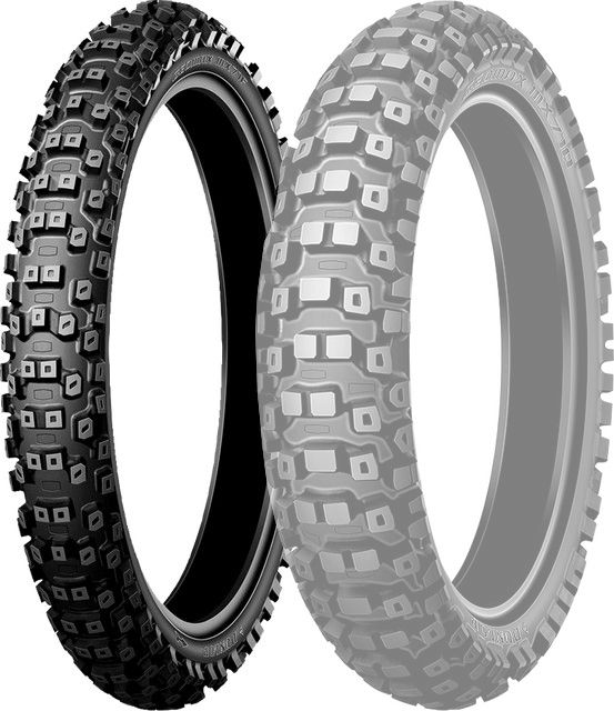 Below 17 inches - DUNLOP(ダンロップ) GEOMAX MX71F 80/100-21 51M WT モトクロス エンデューロ トライアル リアタイヤ フロントタイヤ 289543