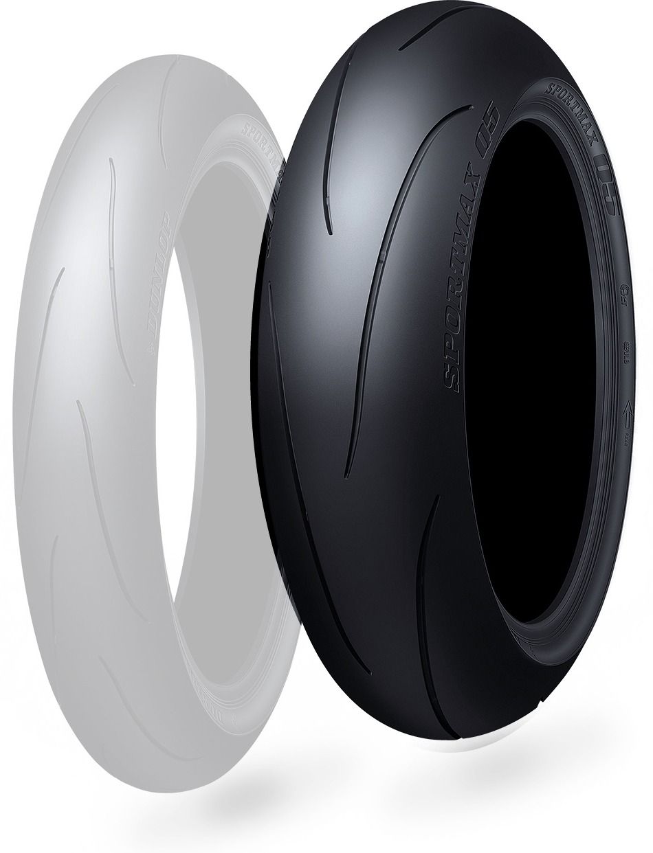 Tire - DUNLOP(ダンロップ) SPORTMAX Q5 180/55ZR17 MC (73W) TL オンロードラジアル リアタイヤ 337186