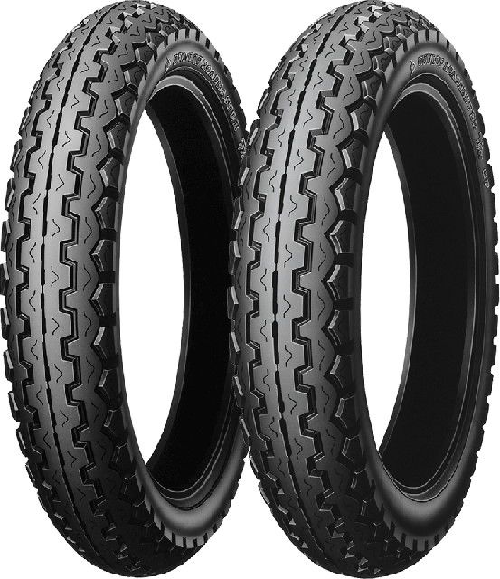 Tire - DUNLOP(ダンロップ) TT100GP 80/90H18 WT ビンテージタイヤ F/R兼用タイヤ 119027