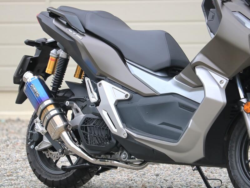 WR'S Honda ADV150 ST-OVALフルエキゾースト 焼き色チタンサイレンサー仕様 LM1160JM 2