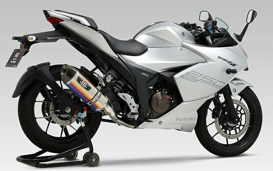 ヨシムラ ジクサー250 SF250 機械曲R-77Sサイクロン カーボンエンド EXPORT SPEC 政府認証 STBC 110A-12A-5180B