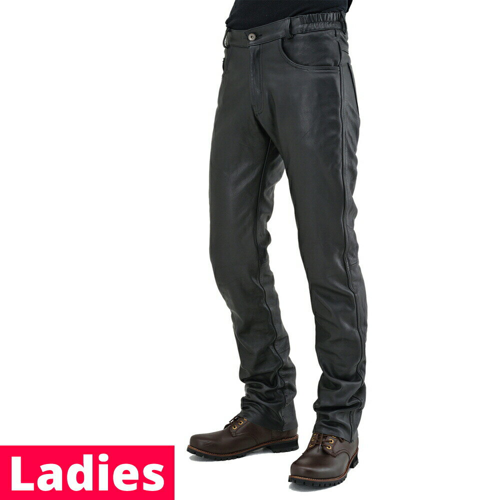 女士用 - DAYTONA バイク用レザーパンツ レディース ブラック DL-005