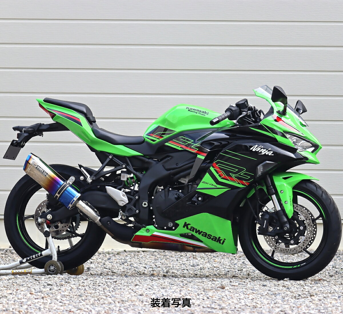 KAWASAKI - WR'S Kawasaki ZX-4R SE/ZX-4RR SS-OVAL 焼き色チタンスリップオンマフラー SB4440JM