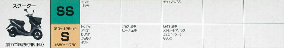 平山産業 防炎バイクカバー 絆 スクーターS
