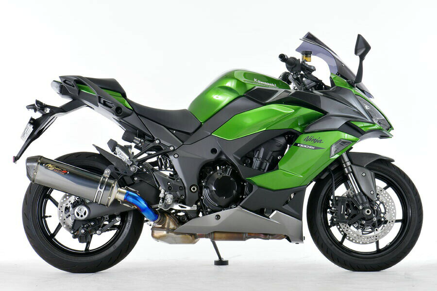 樂天商城 - NOJIMA（ノジマ） Ninja1000SX('20-) LOCK-ON DLCチタンサイレンサー 機械曲げスリップオンマフラー 純正パニア対応 NT664SLCDP-CLK