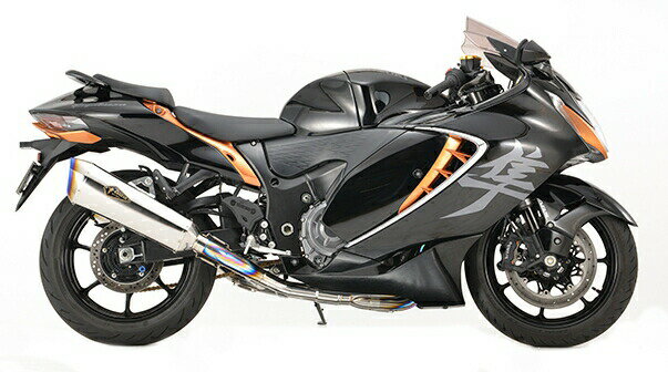 r's gear（アールズギア） Hayabusa('21-) GTスペック チタンフルエキゾーストツインマフラー チタンポリッシュ GS17-T2TI