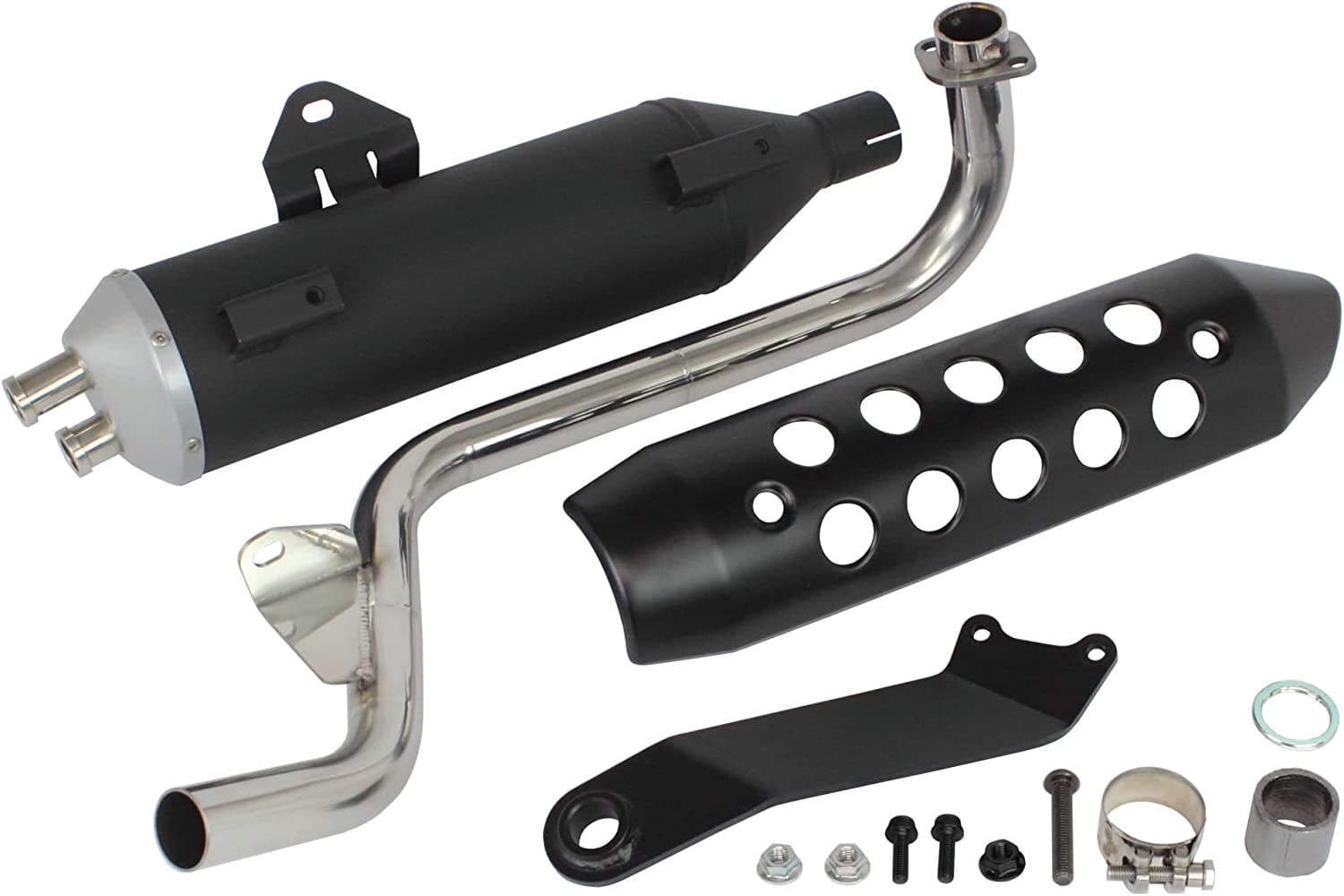 スペシャルパーツ武川 モンキー125 RS・スポーツマフラー 政府認証 04-02-0355