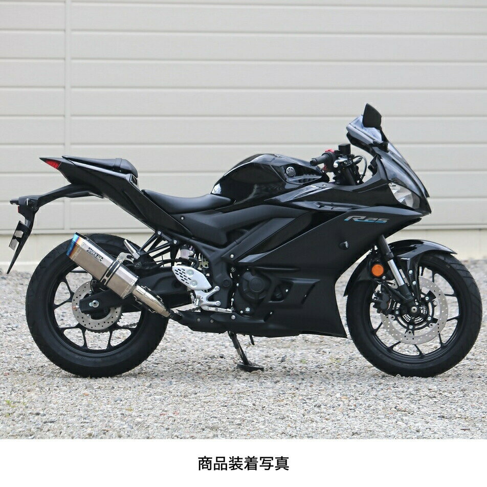WR'S YAMAHA YZF-R25('22-)/MT-25('22-) SS-OVALスリップオンマフラー（ソリッドチタン） SK2270JM