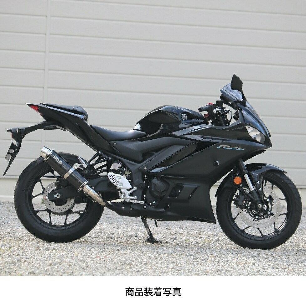 WR'S YAMAHA YZF-R25('22-)/MT-25('22-) ラウンド スリップオンマフラー（カーボン） BC2270JM