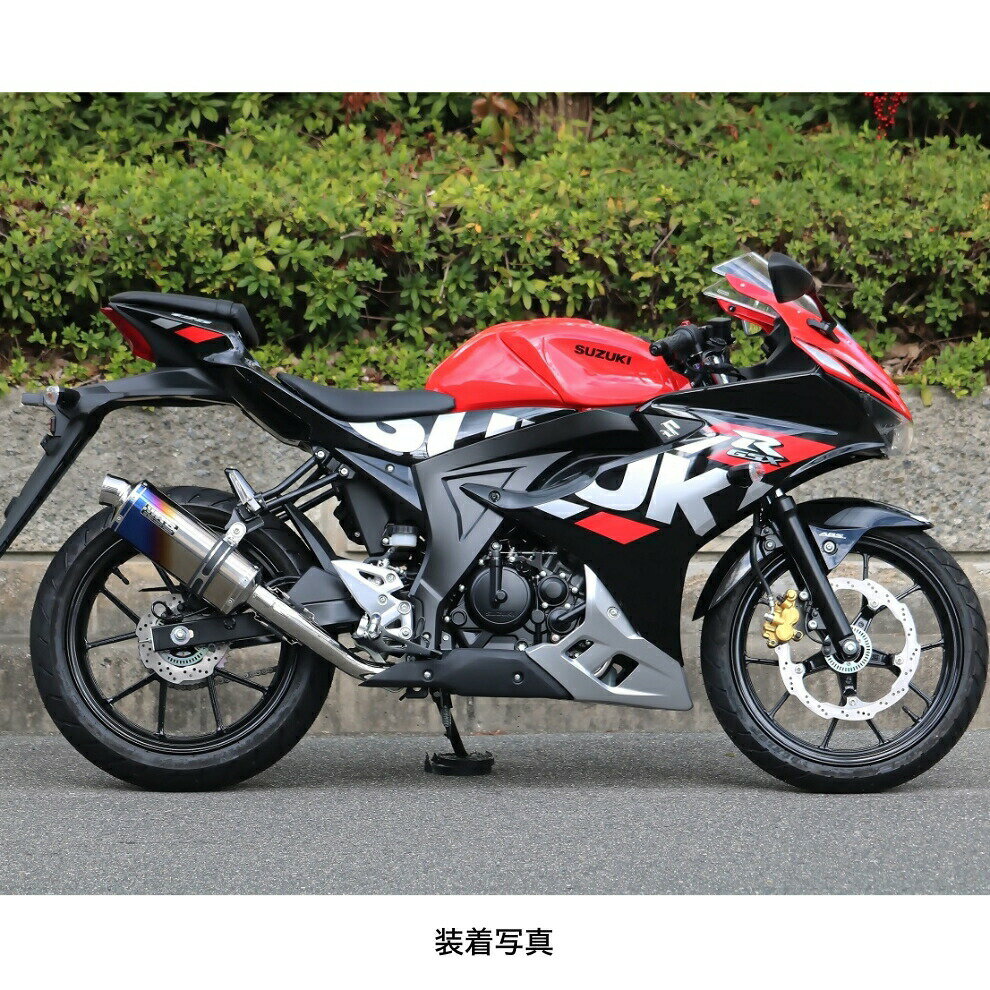 樂天商城 - WR'S GSX-R125/GSX-S125 ST-OVALフルエキゾーストマフラー（焼き色チタン） LM3140JM