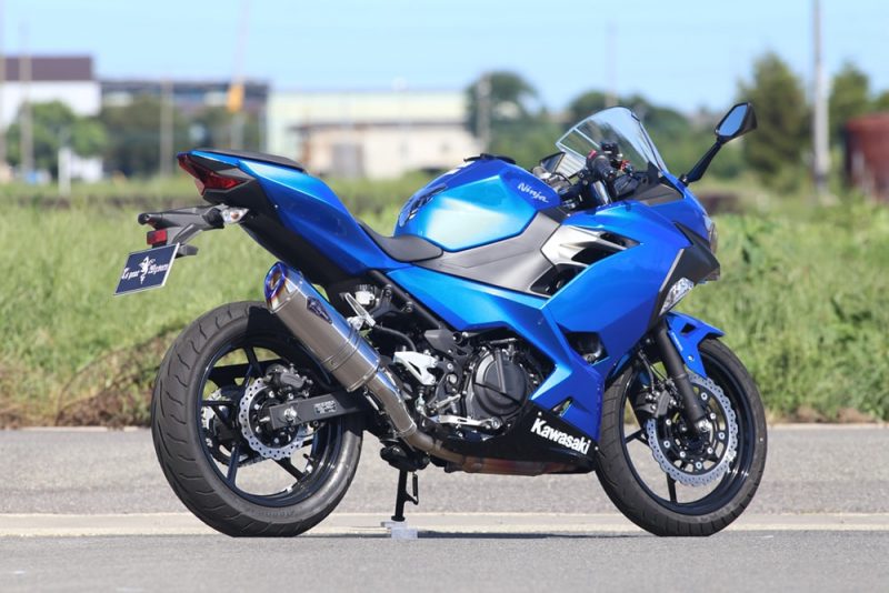 Other - アールズギア Kawasaki Ninja250 ニンジャ250 用 ワイバンリアルスペック タイプS スリップオン チタンポリッシュ RK33-03ST