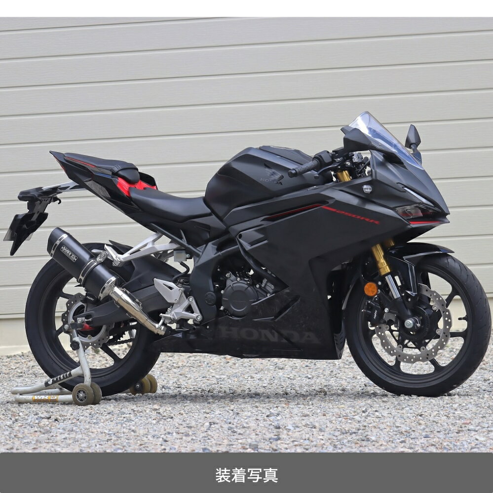 126 cc 〜250 cc  - WR'S HONDA CBR250RR('23-) SS-OVAL F-BLACK TITAN スリップオンマフラー SF1245JM
