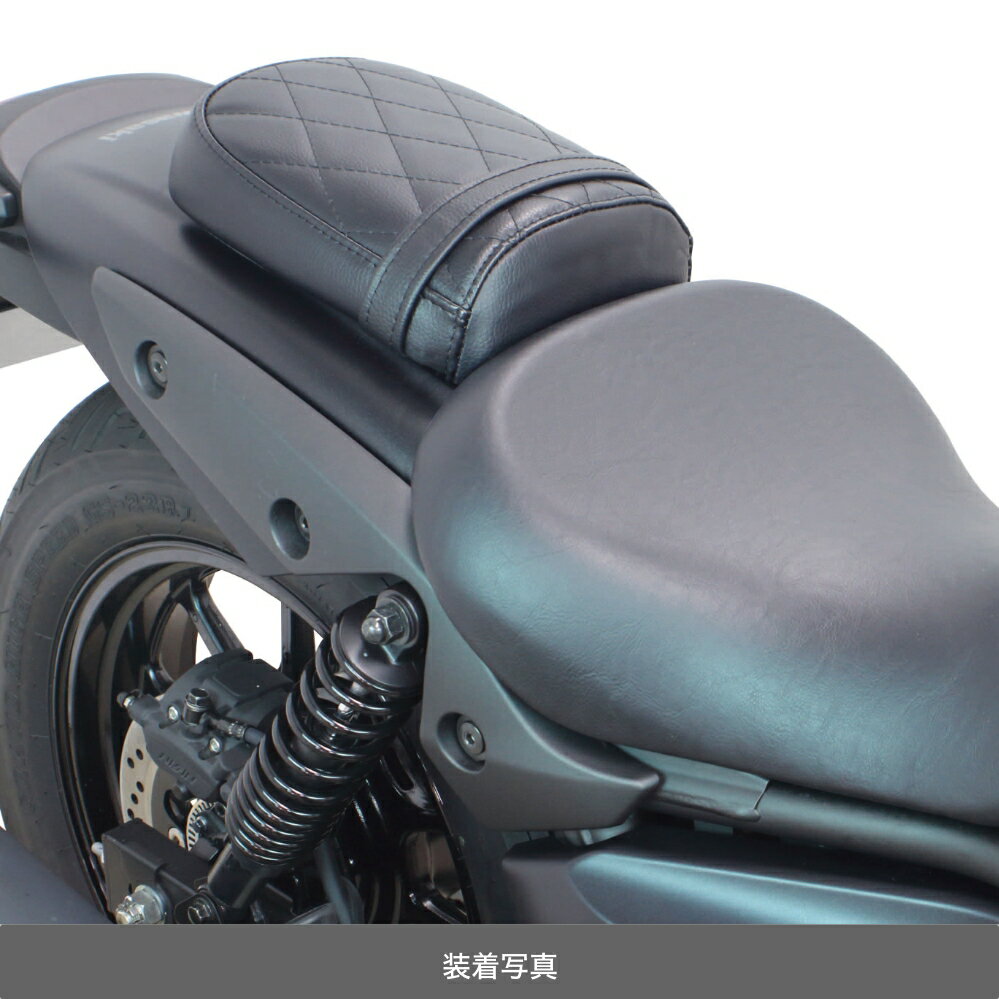 スペシャルパーツ武川 Kawasaki エリミネーター クッションシートカバー(ダイヤモンドステッチ/ブラック) リアシート用 09-11-0352...