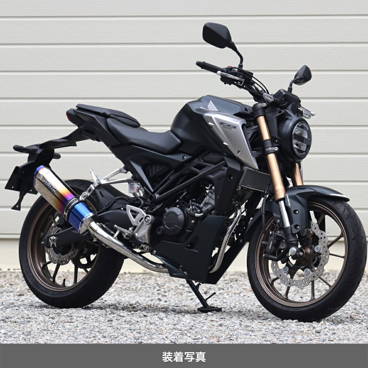 51 cc 〜125 cc  - WR'S HONDA CB125R SS-OVALフルエキゾーストマフラー（焼き色チタン） LB1110JM