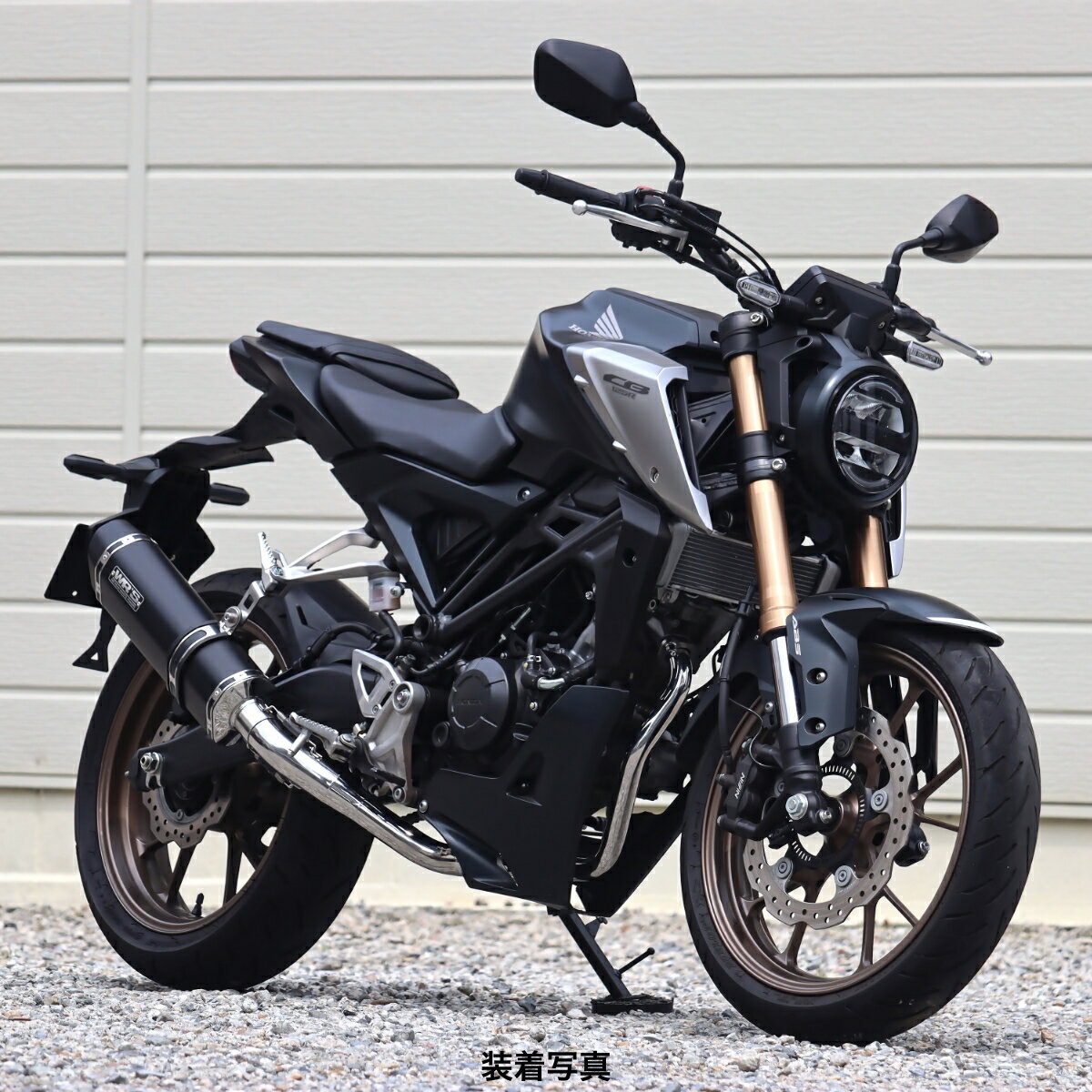 51 cc 〜125 cc  - WR'S HONDA CB125R SS-OVALフルエキゾーストマフラー（F-BLACK TITAN） LF1110JM