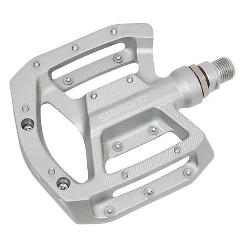 樂天商城 - ワイズギア PAS SHIMANO PD-GR500 フラットペダル シルバー QQ1-RIN-695-882