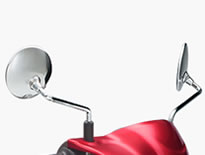 SUZUKI レッツ メッキミラー 右側 クロームメッキ 56500-42J10