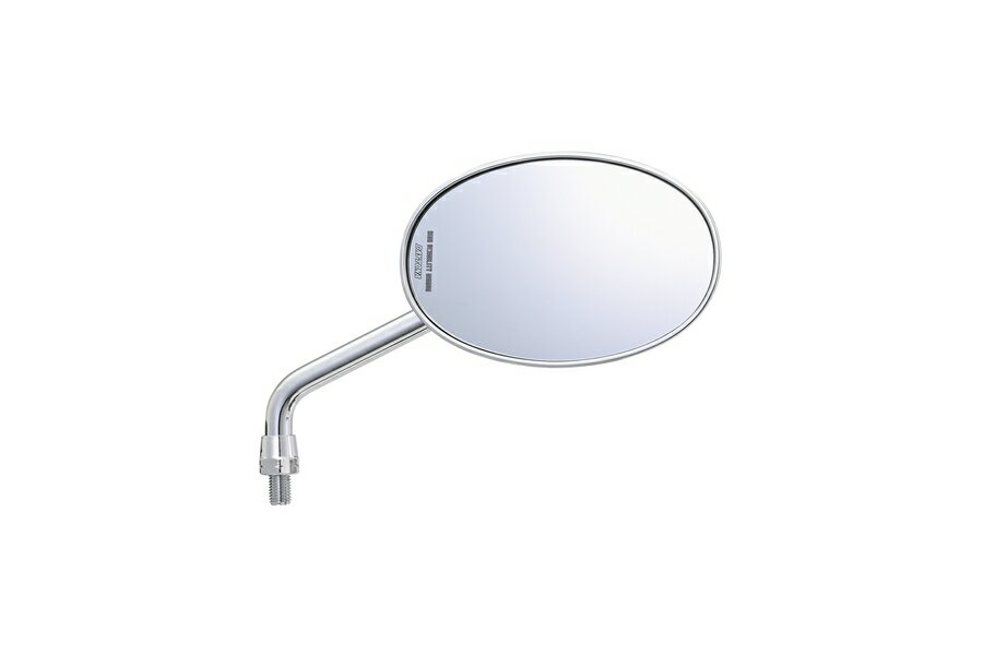 DAYTONA ハイビジミラー ロッドタイプ OVAL クロームメッキ 60487