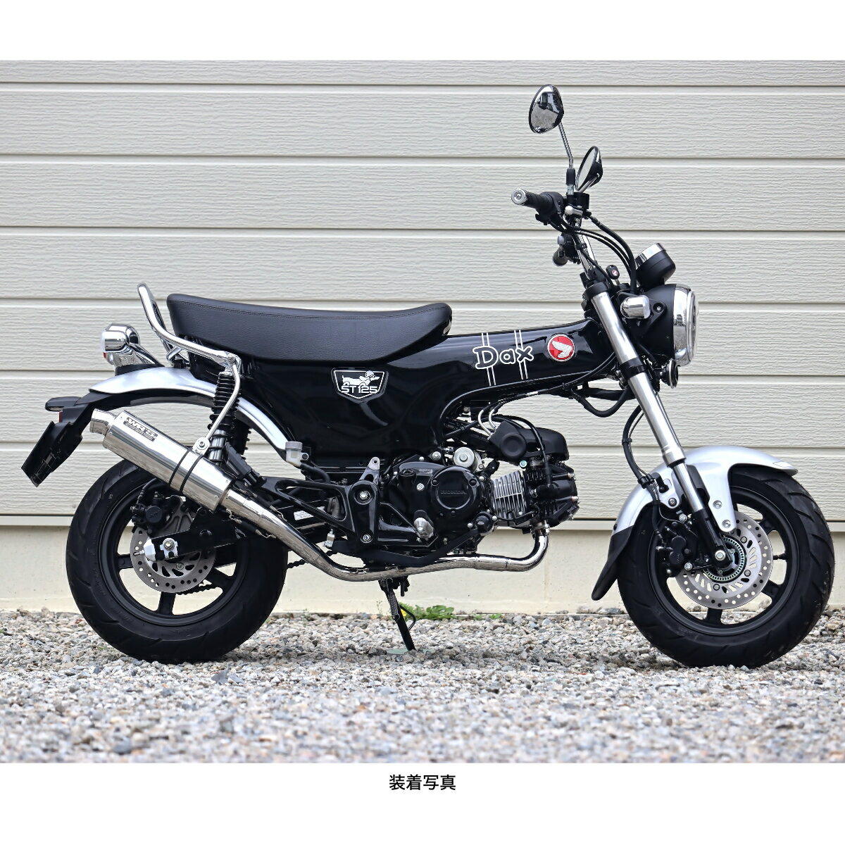 WR'S ダックス125('24-) ショートオーバルフルエキゾーストマフラー（ステンレス） LA1195JM