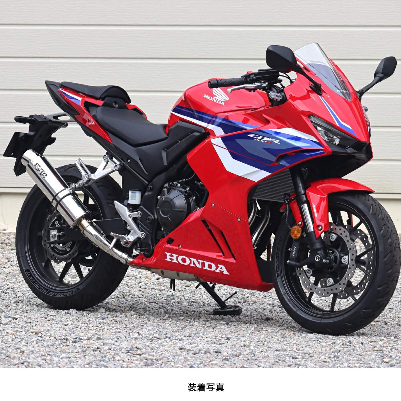 WR'S HONDA CBR400R('24-) ラウンドスリップオンマフラー（ステンレス） BF1470JM
