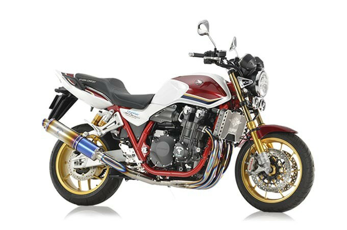 樂天商城 - r's gear （アールスギア） CB1300SF/SB('21〜)[8BL]Final Anniversaryモデル ワイバンクラシックR シングル Sタイプ チタンドラッグブルー MH48-S5CD