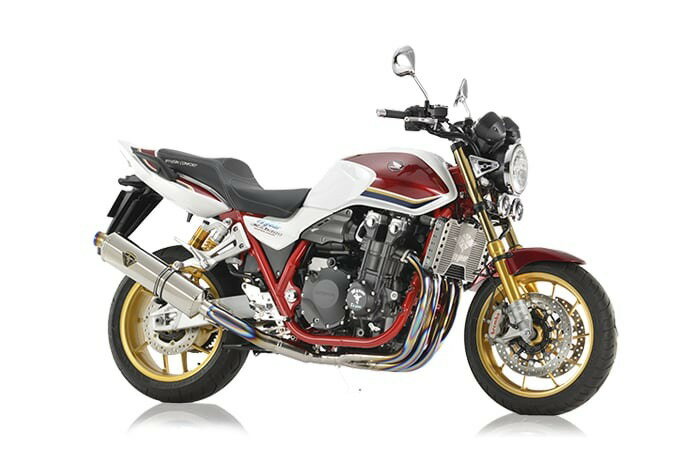 樂天商城 - r's gear （アールスギア） CB1300SF/SB('21〜)[8BL]Final Anniversaryモデル ワイバンR シングル Sタイプ チタンポリッシュ WH48-S5ST