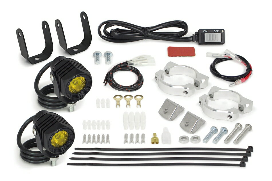 スペシャルパーツ武川 GROM MSX125/SF モンキー125 ダックス125 LEDフォグランプキット3.0(950/レモンイエロー)(2個入) 05-08-0665