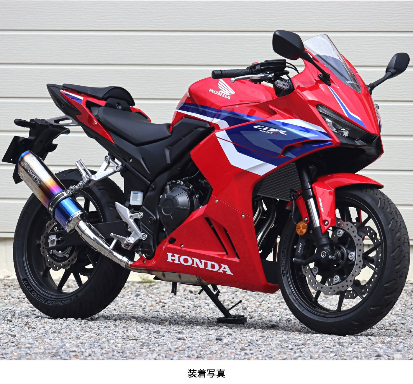 WR'S HONDA CBR400R('24-) SS-OVALロング スリップオンマフラー（焼き色チタン） SV1470JM