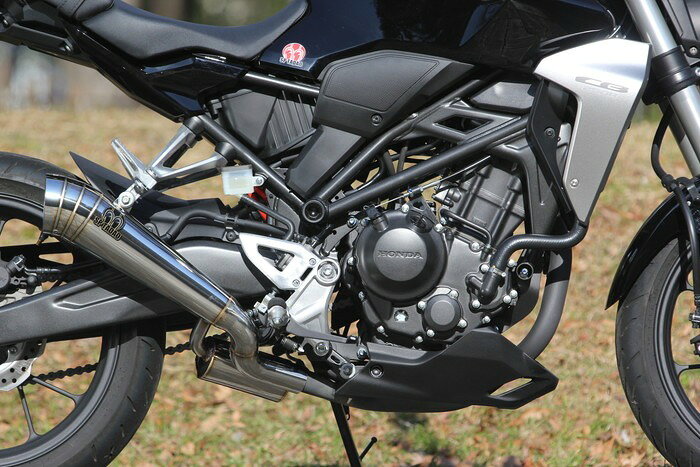 適用車種：2018~CB250R（2BK-MC52） 製品名：POWERBOX 商品コード：CB2-PB-21 JANコード：4571117958998 政府認証：1118021201 音量 近接 (dB)：79 素材：超軽量ステンレス