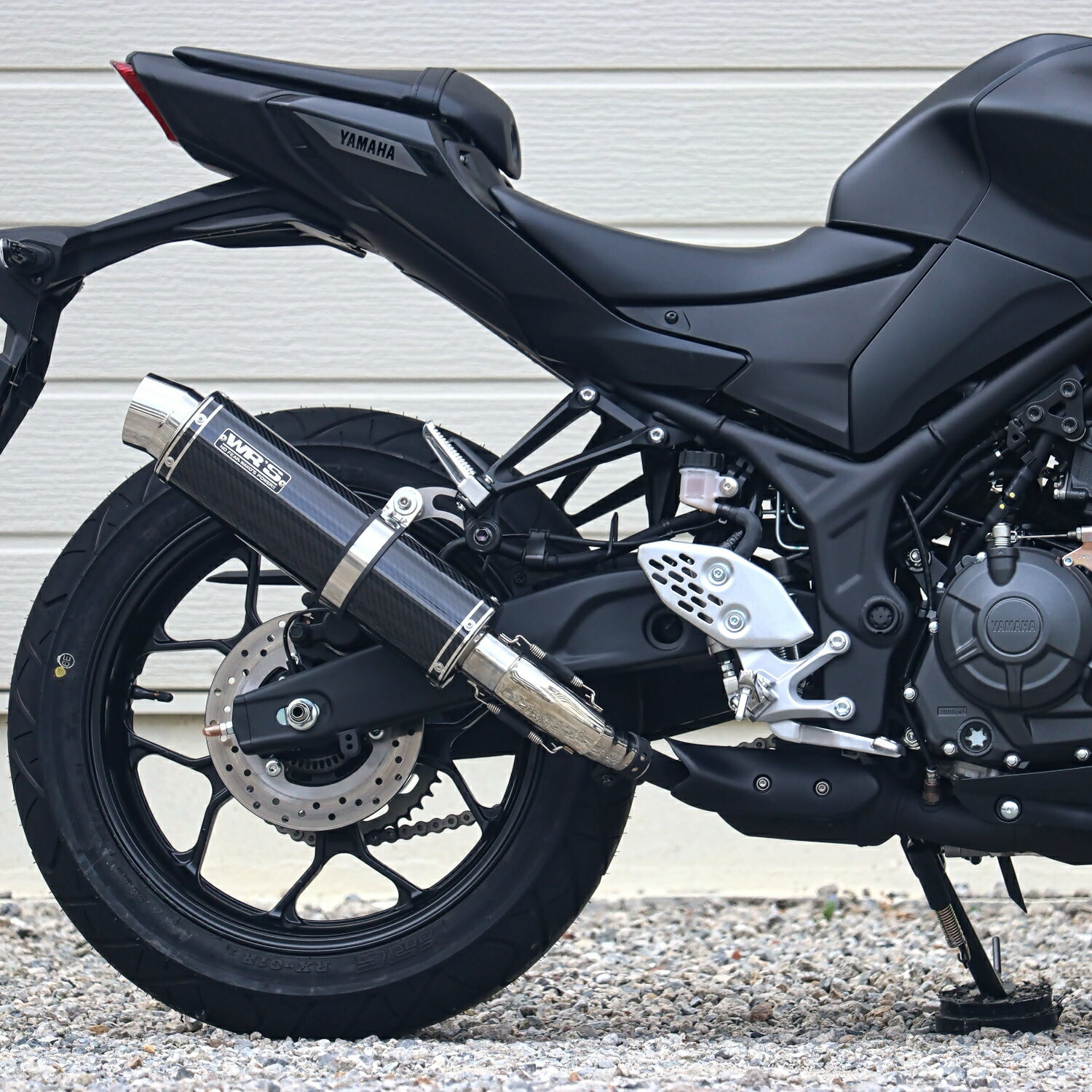 NO.5280　　ヤマハ　ＹＺＦ－Ｒ２５　水冷４サイクル２気筒２５０ｃｃ　ＦＩ車　ＷＲ’Ｓマフラー　リヤフェンダーレス　マルチバー 2015-2017 YZF-R25 /MT-25【JBK-RG10J】 FULL EXHAUST – ダブルアールズ