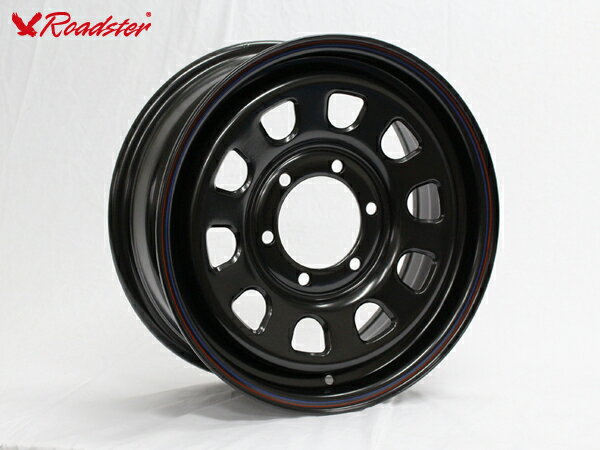 【1本組】NV350 キャラバン Daytona RS（デイトナ） 16インチ×6.5J+48 ブラック×TOYO OPEN COUNTRY（オープンカントリー） R/T 215/65R16C ホワイトレター 【4本以上で送料無料】 CARAVAN ROADSTER（ロードスター）