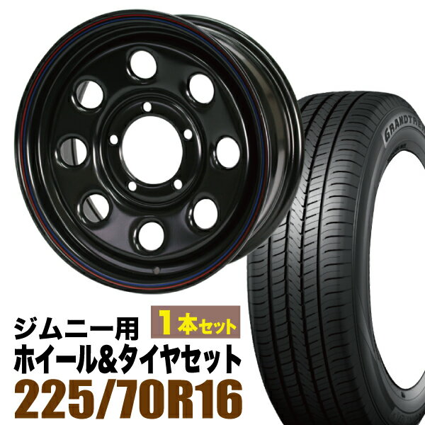 1ܥåȡŴȬ 16 6.0J +20 ֥å(ĥ饤) + DUNLOP GRANDTREK PT5 225/70R16 ...