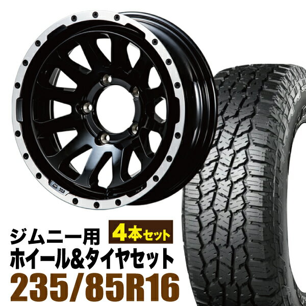 乐天商城 - 【4本セット】MUD-ZEUS 16インチ 5.5J -20 グロスブラック + YOKOHAMA GEOLANDAR A/T4 (G018) LT235/85R16 120/116S