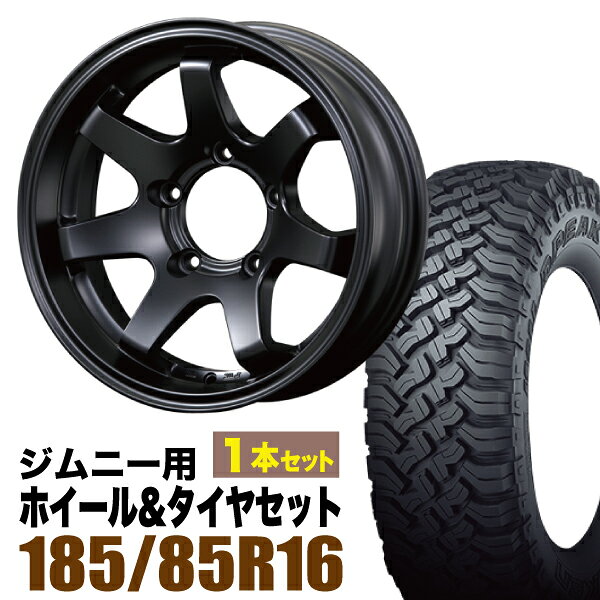 樂天商城 - 【1本組】MUD-SR7 Jimny 5.5J-20 マットブラック FALKEN WILDPEAK（ファルケン ワイルドピーク） M/T01 185/85R16 105/103L【2本以上送料無料】