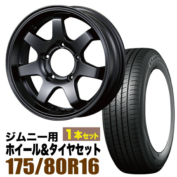 1ȡMUD-SR7 Jimny 5.5J+20 ޥåȥ֥å DUNLOP GRANDTREK PT5 175/80R16 91S...