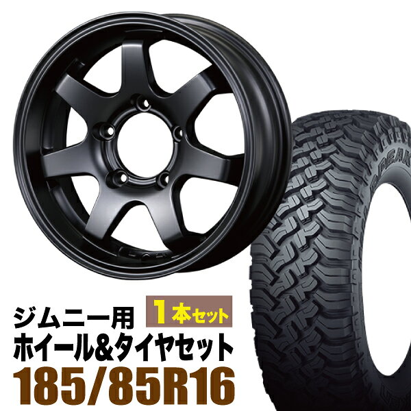 Rakuten - 【1本組】MUD-SR7 Jimny 5.5J+20 マットブラック FALKEN WILDPEAK（ファルケン ワイルドピーク） M/T01 185/85R16 105/103L【2本以上送料無料】