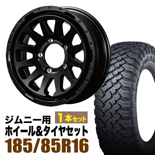 乐天商城 - 【1本組】MUD-ZEUS Jimny 5.5J+20 マットブラック+FALKEN WILDPEAK（ファルケン ワイルドピーク） M/T01 185/85R16 105/103L【2本以上送料無料】